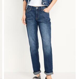 Old Navy Women's Wow Boyfriend Jeans - Dark Blue